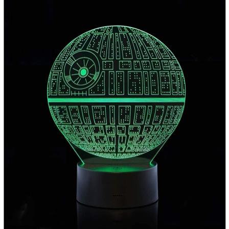 3D Optisk Illusion Lampa LED 7 Färger Touch Switch Växlande Nattlampa För Sovrum Heminredning Bröllop Födelsedag Jul Alla Hjärtans Dag Romanti