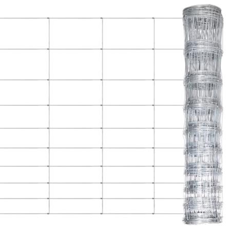 Vidaxl Fårstängsel Galvaniserat Stål 50x1,2 M Silver Silver