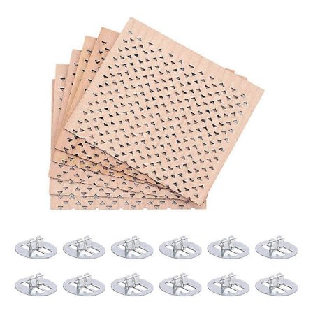 6 kpl 70x60 mm puisia kynttiläsydämiä tee-se-itse-kynttilöiden valmistukseen, puiset sydämet kynttilöiden valmistukseen W