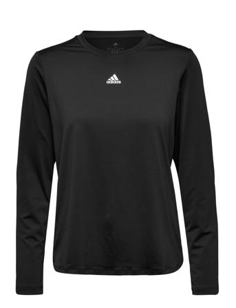 Aeroready Studio Long-Sleeve Top Langærmet T-shirt Sort Adidas Performance