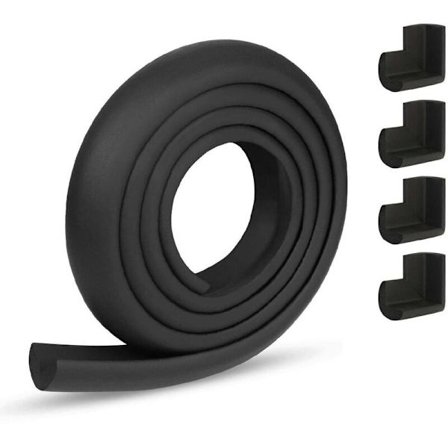 Sikkerhetsskum-beskyttelse, 2 meter møbelkantbeskyttelse og 4 hjørnebeskyttere