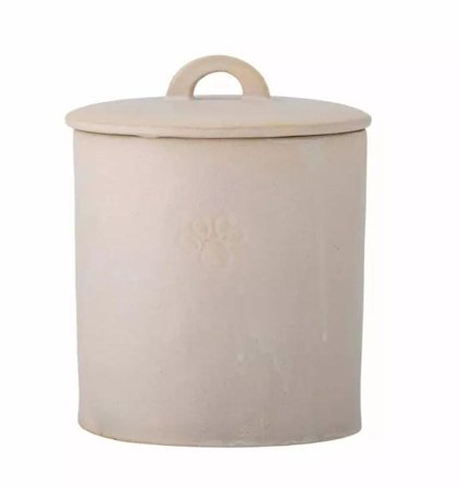 Bloomingville Buddy Oppbevaringskrukke, Hvit - 15cm