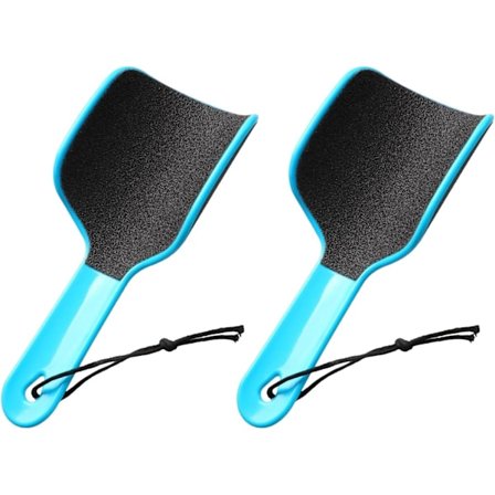 Paket Professionell Dubbelsidig U-formad Fotfil för Hård Hud - Skrapa för Torra Fötter och Död Hud