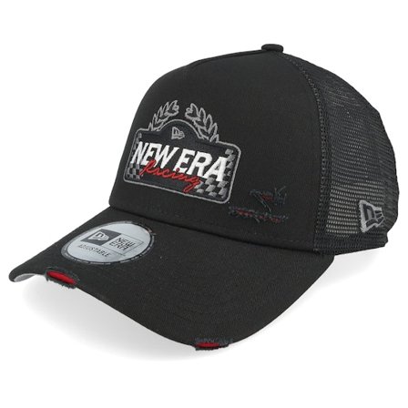 New Era - Noir trucker Casquette - Ne Motorsport Black A-Frame Trucker @ Hatstore