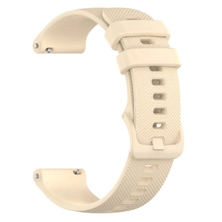 20 22 mm silikoninen ranneke Garmin Venu 3:lle, Band Forerunner 265 265 245 Music Vivoactive 4:lle, Garmin Venu Sq 2 Plus -ranneke Beige 20 mm
