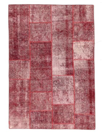 Patchwork Rug Modern Dark Red/Red (Wool, Persia)