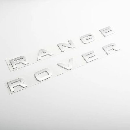 3D ABS Logo Range Rover Bokstäver Emblem Klistermärke Bil Nummerplåt Emblem för Range Rover Sport Evoque L322 L320 L406 P38 Tillbehör