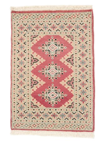 Handknuten Pakistan Bokhara 2Ply Matta 63X92 Beige/Brun