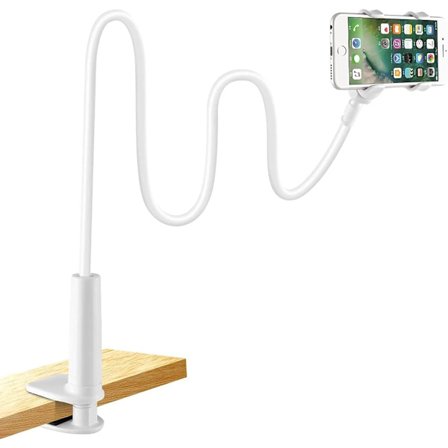 Fällbar surfplatta och smartphonehållare, justerbart svanhalsstativ