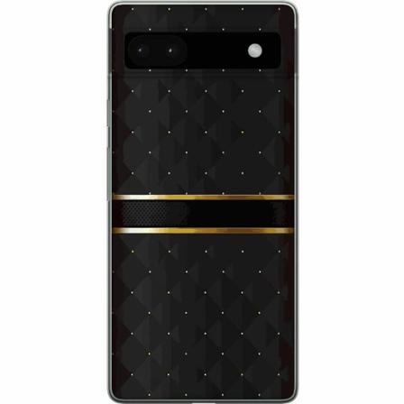 Google Pixel 6a Genomskinligt Skal Golden Stripes