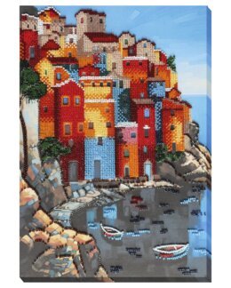 Perlebroderi Trygg havn - Abris Art