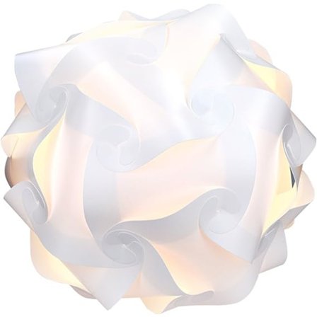 Lampepuslespil - IQ loft- eller sengelampe - Hvid l