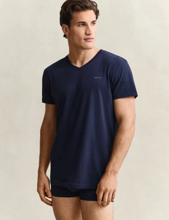 GANT V-Neck T-Shirt 2-Pack - Multi/patterned - XXL