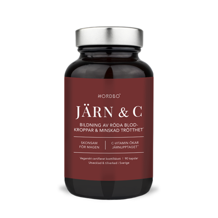 Nordbo Järn & C-vitamin 90 kapslar