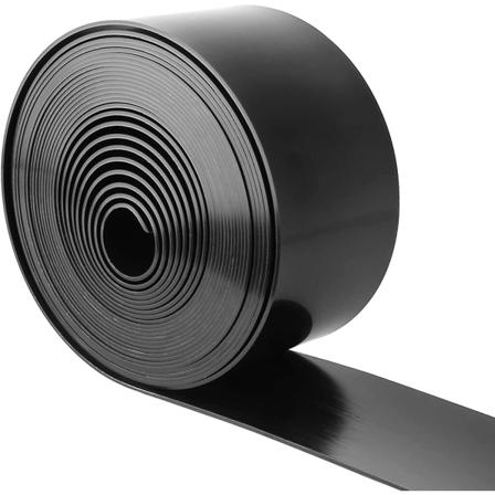 Havekant, 2,2 mm tykkelse PE fleksibel plastik plænekant rulle kantning til have, 10m x 10cm (BxH) sort_SSDLV