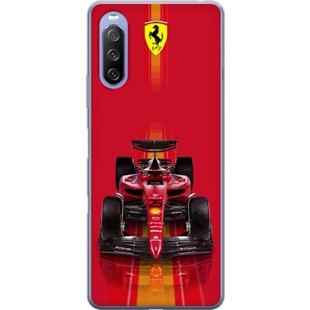 Yhteensopiva Puhelinkuori Sony Sony Xperia 10 III Ferrari Formula 1 -auto ikonisessa punaisessa muotoilussa urheilullisella tarkkuudella