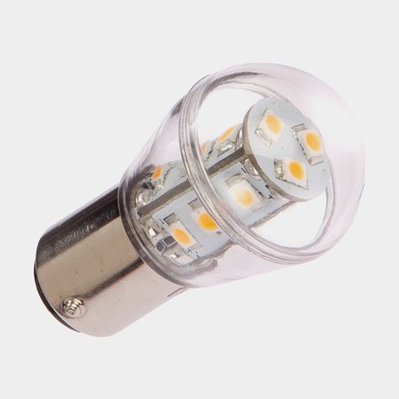 Lampada LED NauticLED, 10 - 35 V, 15 W, BA15S, con luce bianca + funzione dimmer