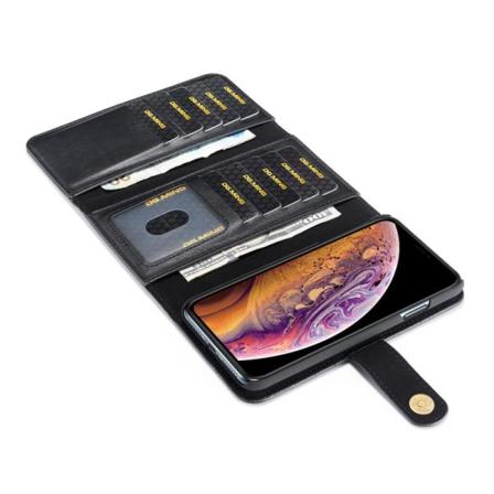 Iphone Xr 17-fack Magnetisk Mobilplånbok Dg.ming V2 Svart