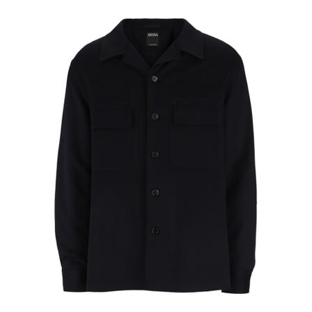Ermenegildo Zegna, Casual Shirt Zwart, Heren, Maat:L