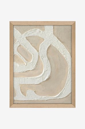Malerifabrikken - Raw Organic / 30x40 Cm / Eik ramme - Beige - Bilder & skilt - Fra Homeroom