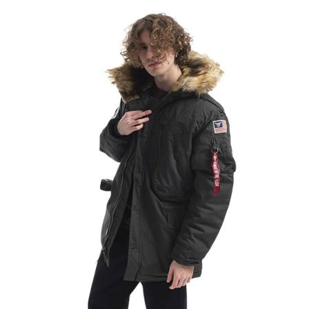 Alpha Industries, Kurtka męska Alpha Industries Polar Jacket 123144 413 XL Zielony, Mężczyzna, Rozmiar: L