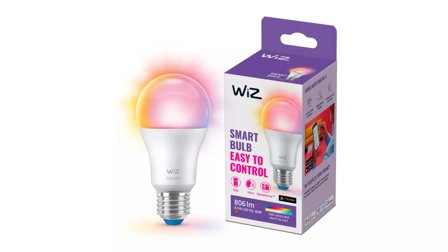 WiZ LED A-60 8,8W E27 RGB Lyspære Smart LED-belysning, farget og hvitt lys, frostet, Wi-Fi