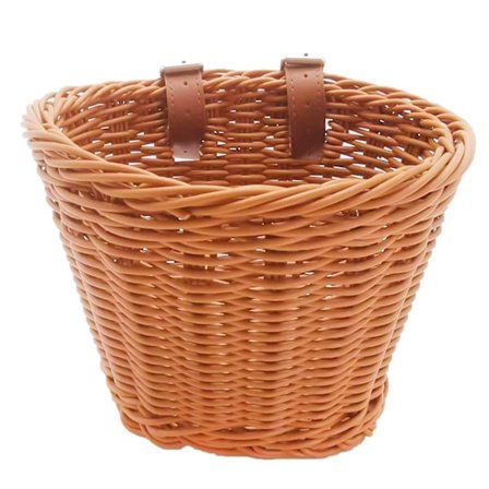 Retro-pyöräkori, punottu pajukori, etukori ohjaustankoon