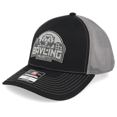 Scenes - Musta trucker Lippis - Bävling 112 Split Black/Charcoal Trucker @ Hatstore