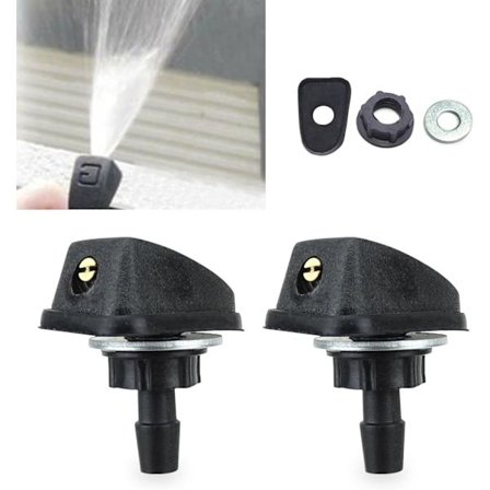 2-pak forrudeviskerdyser til bil, sprinklerdyser til bil, 0,31" sprøjtedysehovederstatningsdele