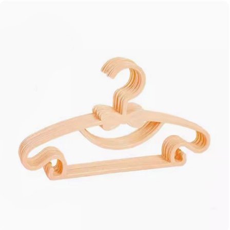 10-pack Klädhängare Baby Nyfödd Inga Märken Söt Rosett Torkställning - Orange