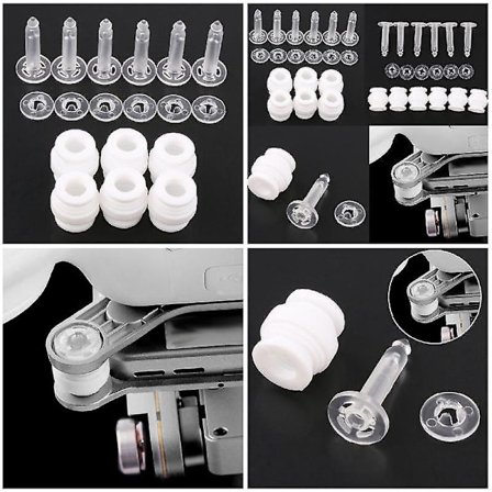 Vaimennuskumipalloja ja iskunkestäviä tappikokoelma DJI Phantom 3 Pro 2 Vision -gimbalille