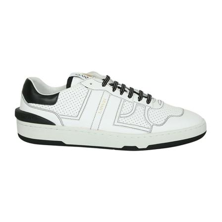 Lanvin Clay perforated panel sneakers Hvid, Herre, Størrelse: 45 EU