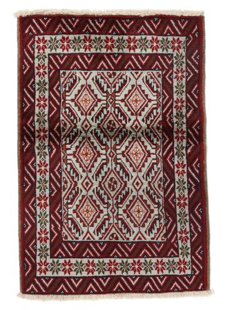 Tappeto Beluch 83X120 Nero/Rosso Scuro (Lana, Persia/Iran)