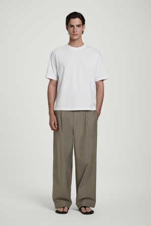 COS Homme T-Shirt Décontracté En Coton Léger in Blanc