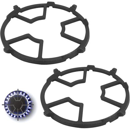 2 stk Universal Støtteringe af jern til gaskomfur, gaskøkken, gaskomfur, wok