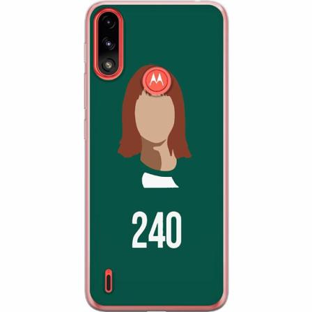 Motorola Moto E7 Power Genomskinligt Skal Squid Game