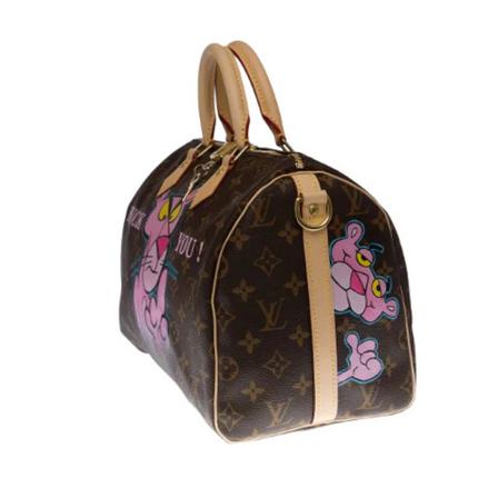 Louis Vuitton Vintage Pre-owned Canvas louis-vuitton-Tass , Bruin , unisex , Maat: ONE Size Vintage Tassen