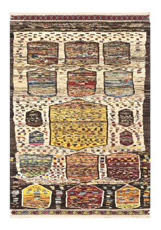 Handknuten Berber Colourful Matta 132X171