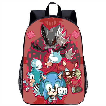 Sonic The Hedgehog tredelad studentryggsäck Style.7