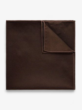 John Henric Men's Braunes Einstecktuch Size Onesize