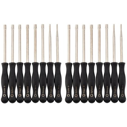 16 stk. Karburator Justeringsværktøj Enkelt Skruetrækker Sæt Dobbelt Hex Nøglesæt