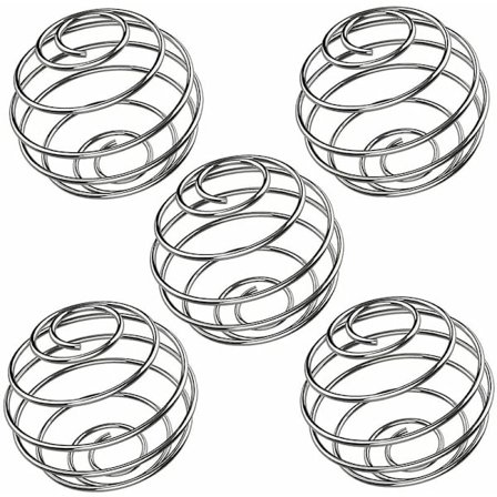 5 st 304 rostfritt stål shakerboll, vispboll, milkshake proteinboll flaska kopp blandning shakerflaska