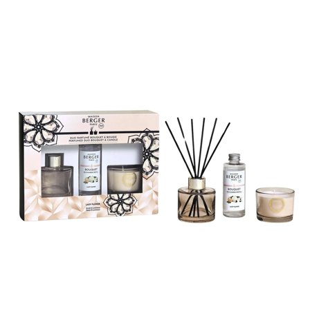Maison Berger Paris Bouquet Parfumé Cofanetto Eternity - Duo Mini Bouquet e Bougie Lady Flower - Diffusore di Profumo