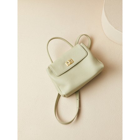 Fransk mykt skinnveske En skulder Mini liten veske Vår sommer Ny mobiltelefonveske Sling Lychee Vein Dameveske