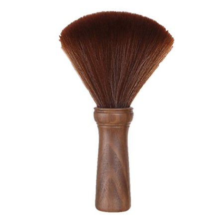 Bærbar træbarberbørste med bløde børster, kompakt design til rejser, professionel efterbehandling af klipning