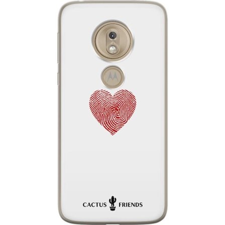 Yhteensopiva Puhelinkuori Motorola Motorola Moto G7 Play Cactus and Friends - Fingerprint Love