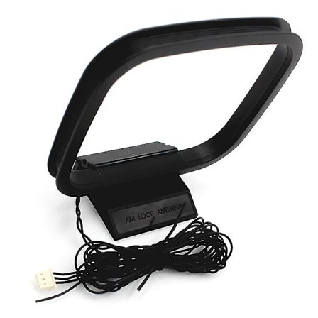 1 stk FM AM Loop Antenne for Mottaker med 3-pins Mini-kontakt for Sharp Chaine Stereo AV-mottaker (FMY)