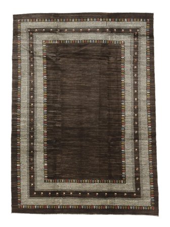 Gabbeh Tæppe Moderne Sort/Brun (Uld, Persien)