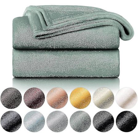 Blød og Koselig Pude - Høj kvalitet tæppe, Super blødt fleece tæppe som sofa tæppe, sengetæppe eller stue tæppe