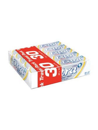 Wrigley's Extra White Fruit 30-pack 0.42kg